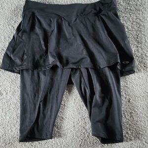 Black Skirted Leggings